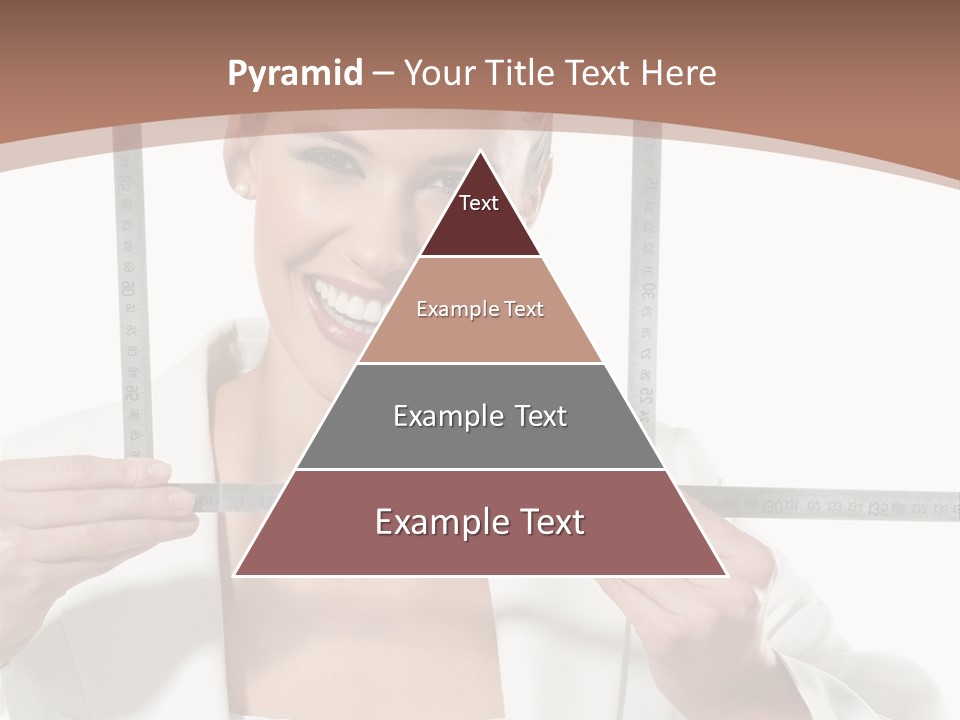 Building Male Businesswoman PowerPoint Template