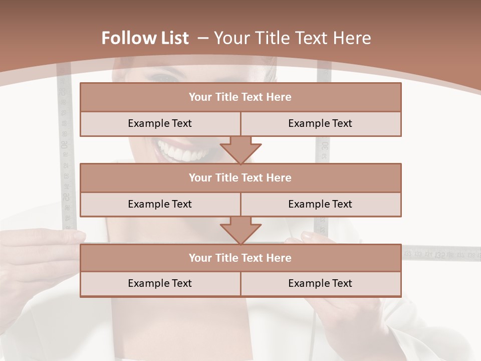 Building Male Businesswoman PowerPoint Template
