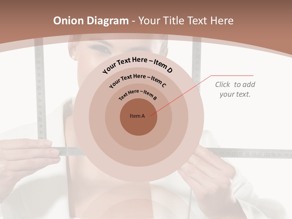 Building Male Businesswoman PowerPoint Template