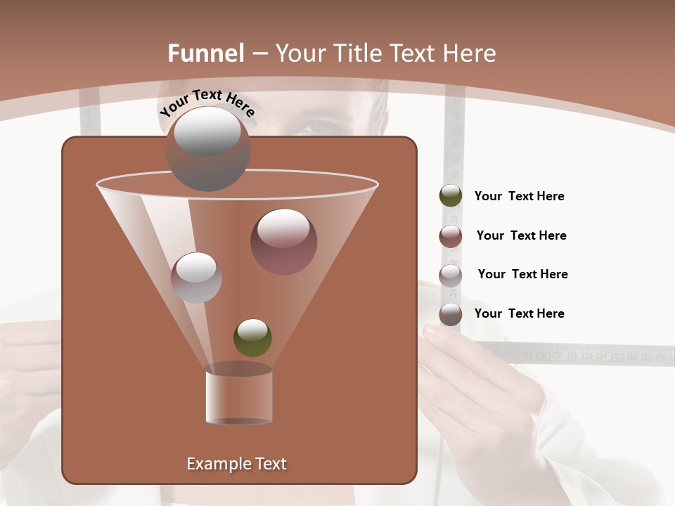 Building Male Businesswoman PowerPoint Template