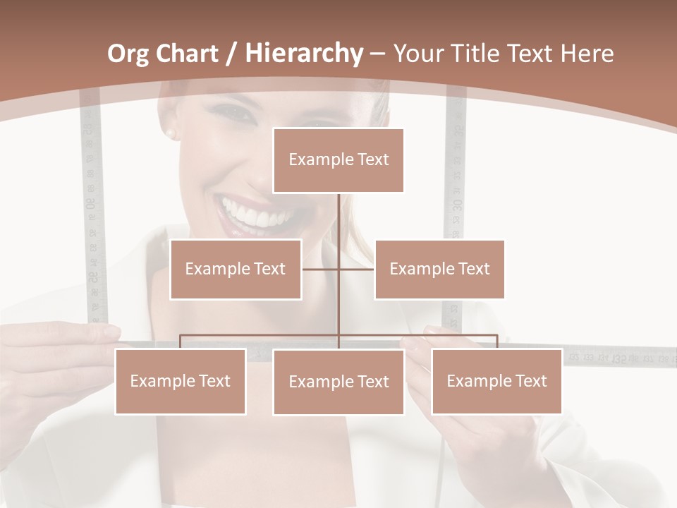 Building Male Businesswoman PowerPoint Template