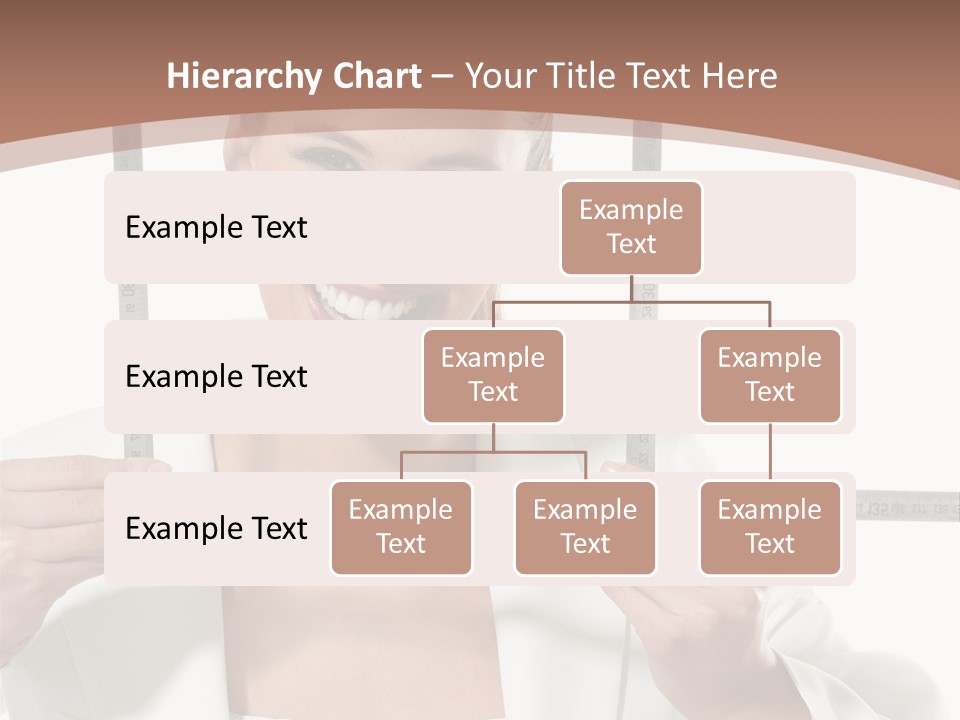 Building Male Businesswoman PowerPoint Template