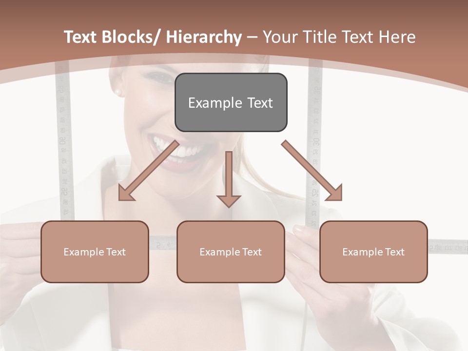 Building Male Businesswoman PowerPoint Template