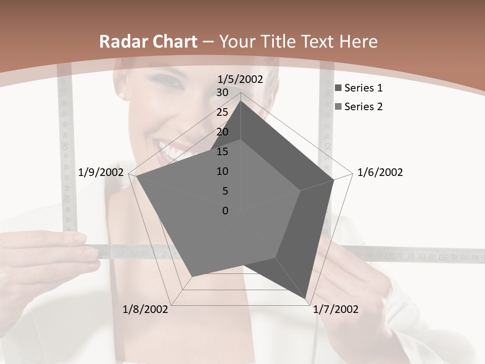 Building Male Businesswoman PowerPoint Template