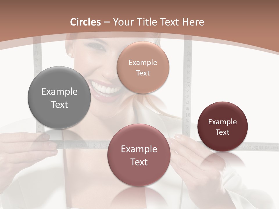 Building Male Businesswoman PowerPoint Template