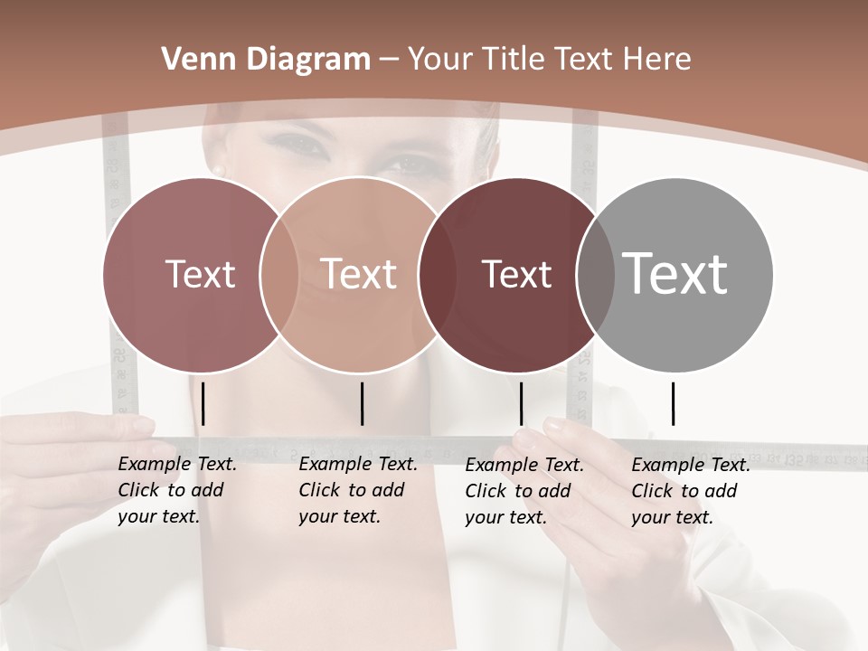 Building Male Businesswoman PowerPoint Template