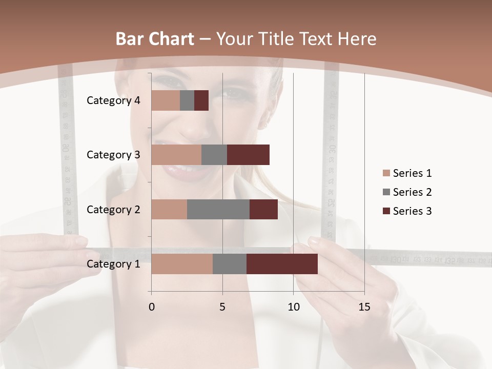 Building Male Businesswoman PowerPoint Template