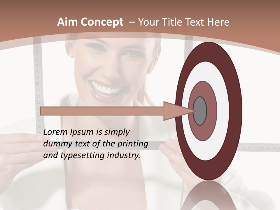 Building Male Businesswoman PowerPoint Template