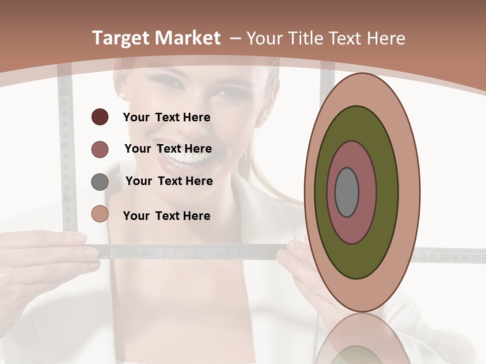 Building Male Businesswoman PowerPoint Template