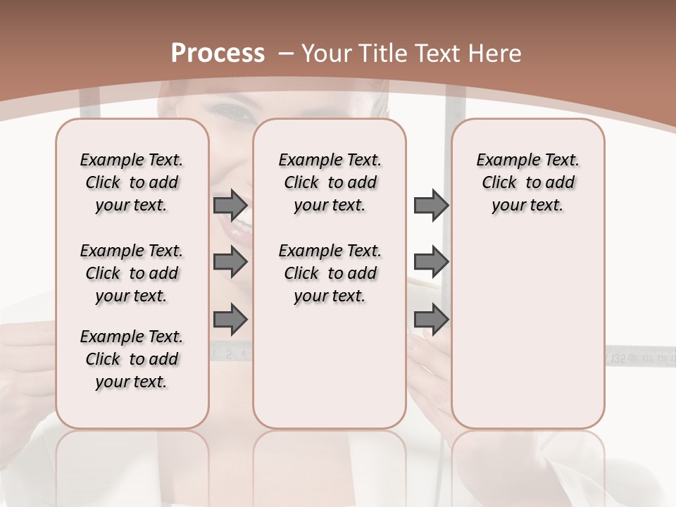 Building Male Businesswoman PowerPoint Template