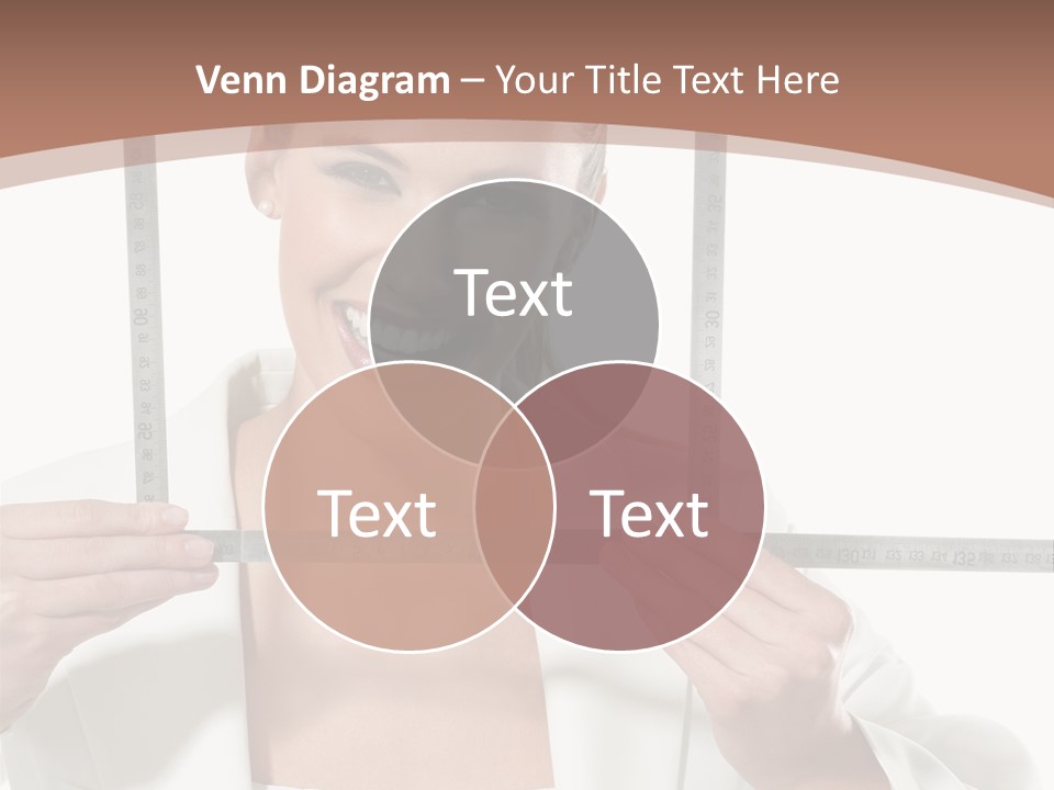 Building Male Businesswoman PowerPoint Template