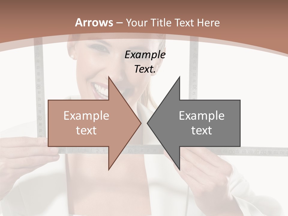 Building Male Businesswoman PowerPoint Template