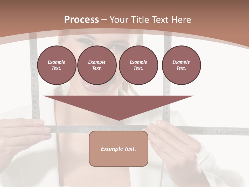 Building Male Businesswoman PowerPoint Template