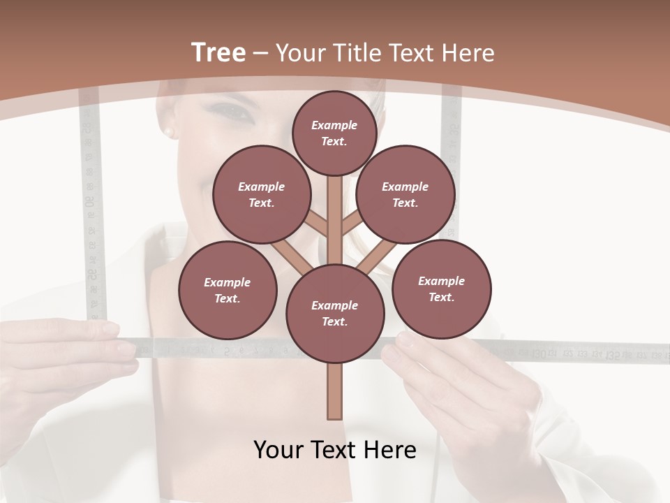 Building Male Businesswoman PowerPoint Template