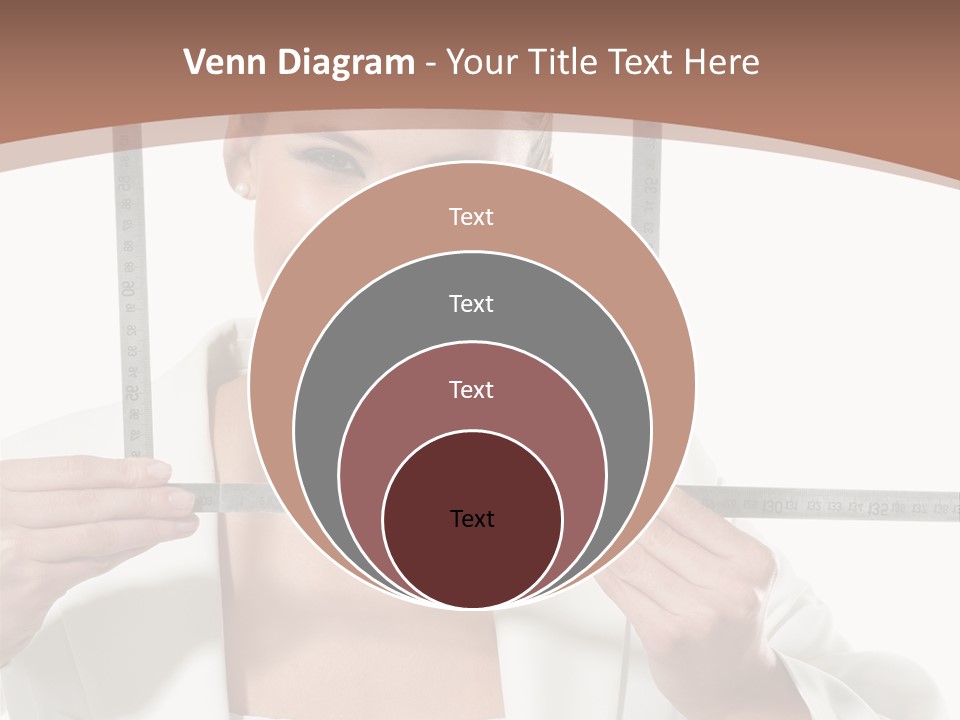 Building Male Businesswoman PowerPoint Template