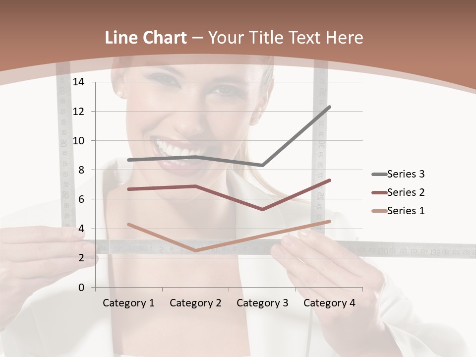 Building Male Businesswoman PowerPoint Template