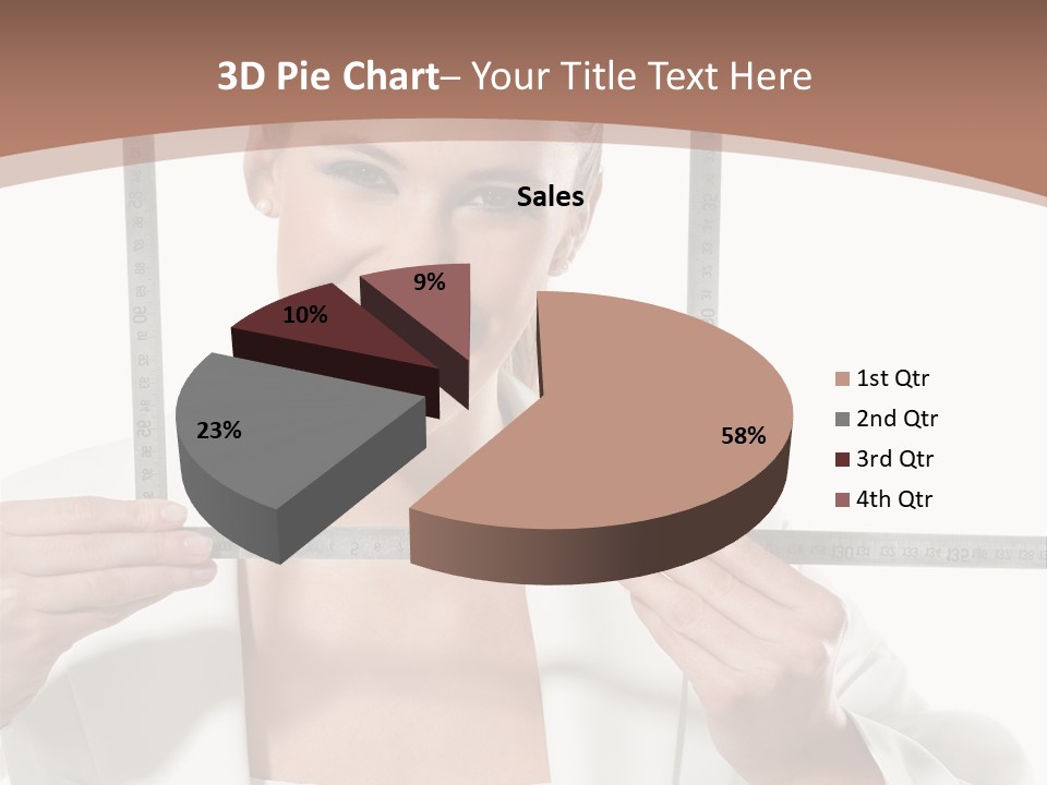 Building Male Businesswoman PowerPoint Template