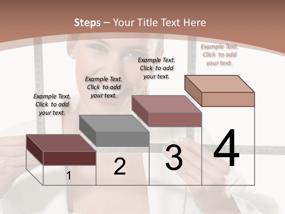 Building Male Businesswoman PowerPoint Template