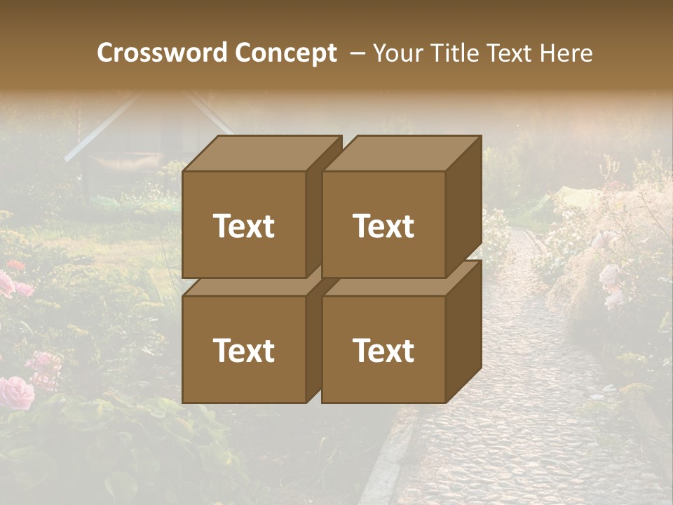 Path Paved Nature PowerPoint Template