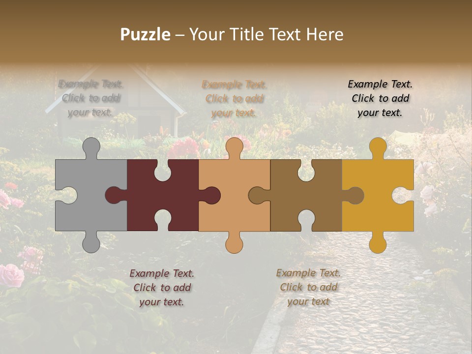 Path Paved Nature PowerPoint Template