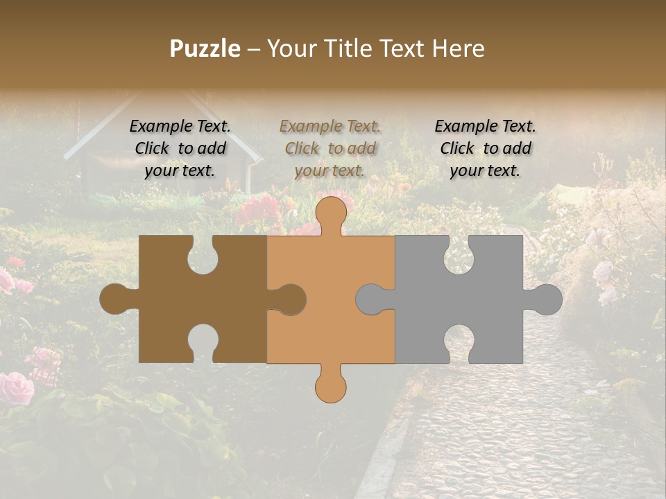 Path Paved Nature PowerPoint Template