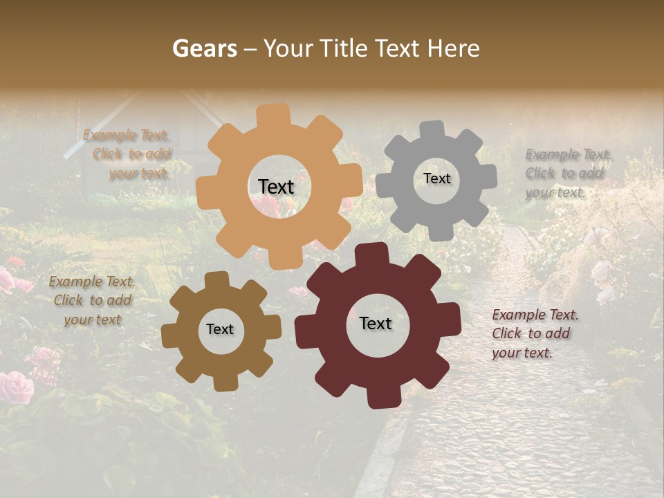 Path Paved Nature PowerPoint Template