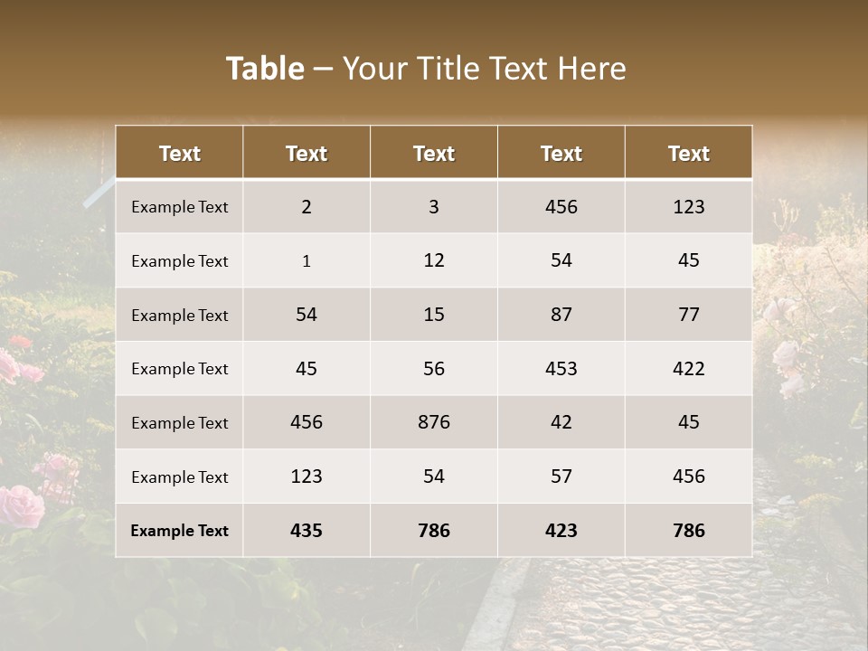 Path Paved Nature PowerPoint Template