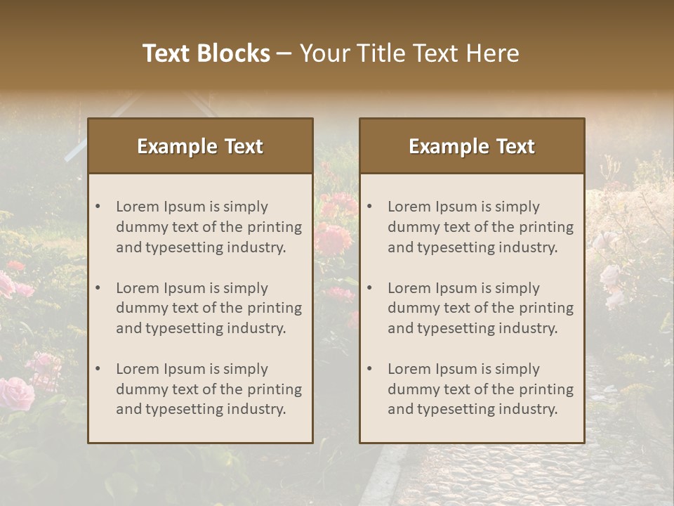 Path Paved Nature PowerPoint Template
