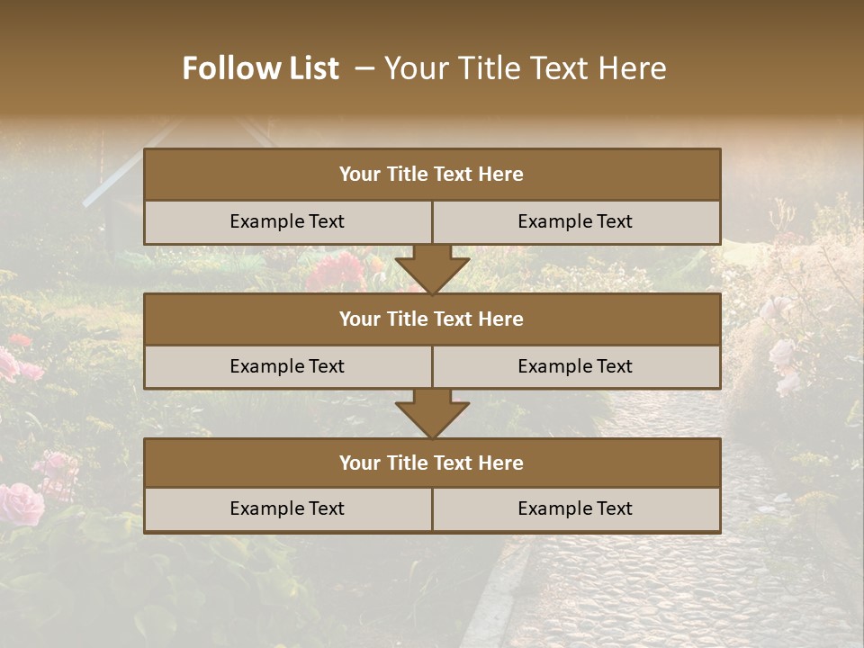 Path Paved Nature PowerPoint Template