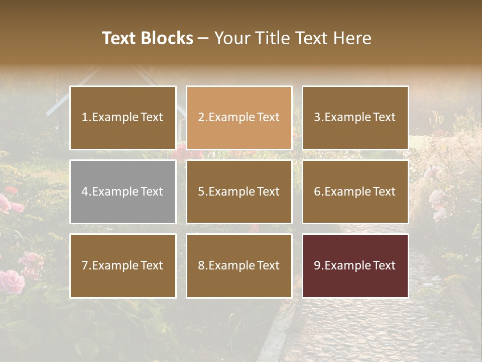 Path Paved Nature PowerPoint Template