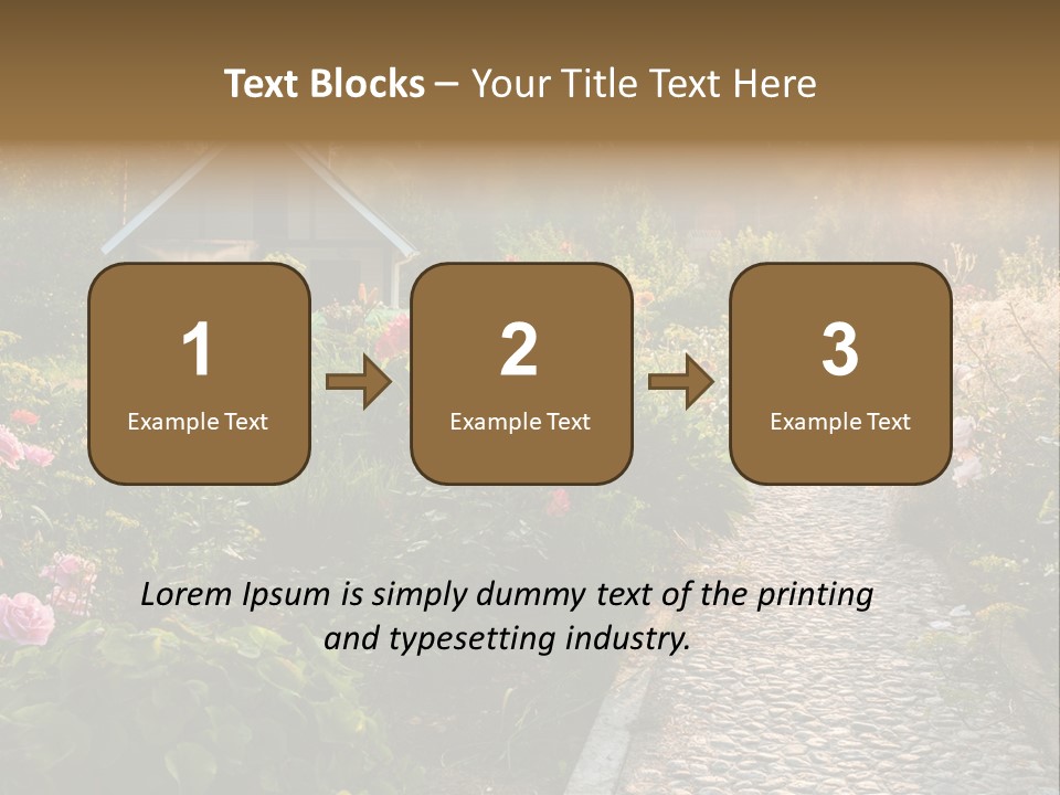 Path Paved Nature PowerPoint Template
