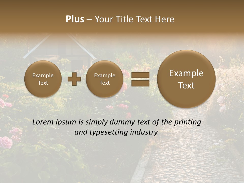 Path Paved Nature PowerPoint Template