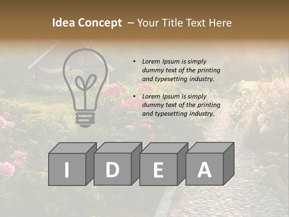 Path Paved Nature PowerPoint Template