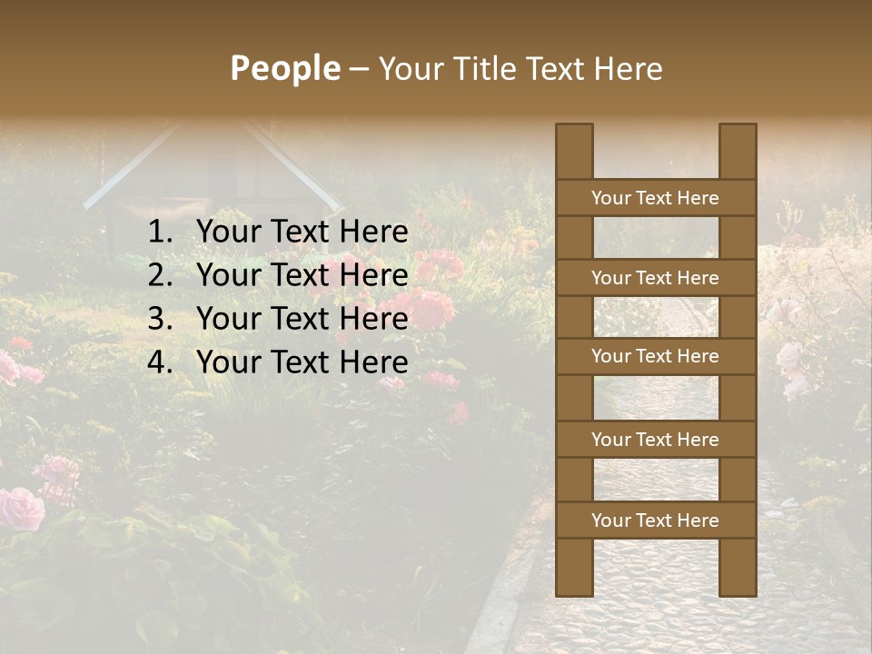 Path Paved Nature PowerPoint Template