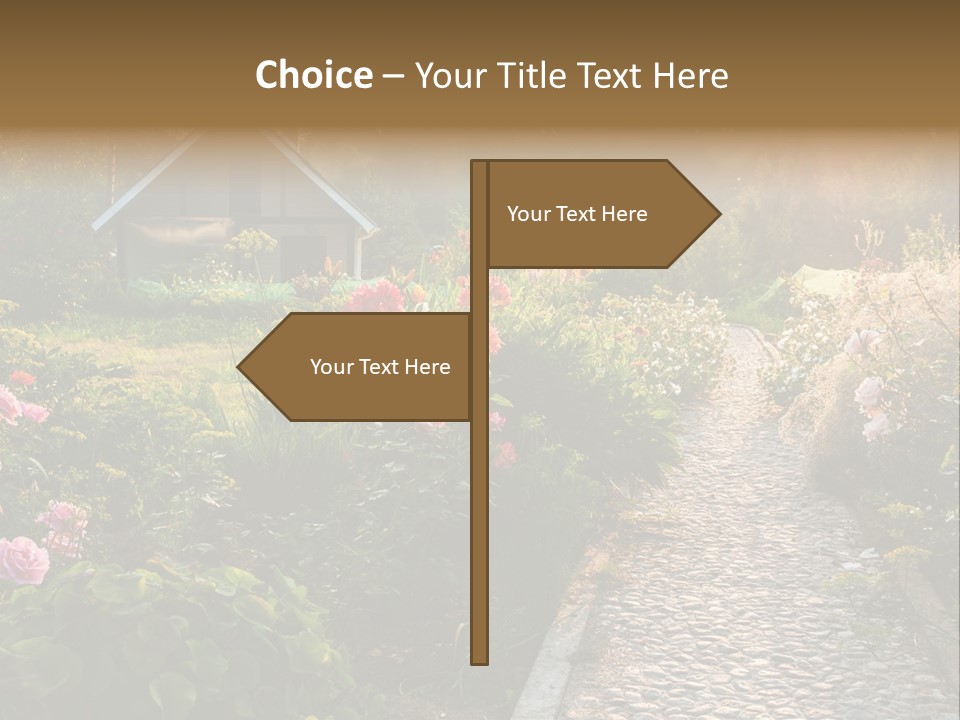 Path Paved Nature PowerPoint Template