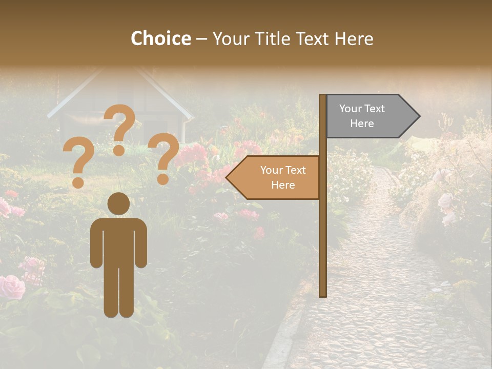 Path Paved Nature PowerPoint Template