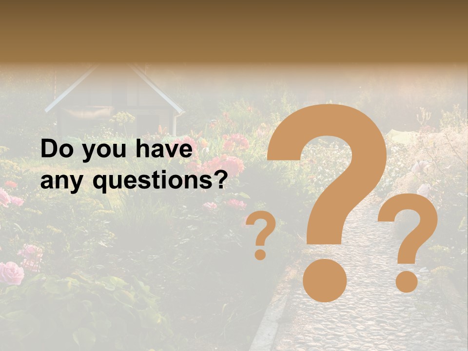 Path Paved Nature PowerPoint Template