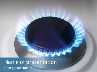 Flammable Burner Energy PowerPoint Template