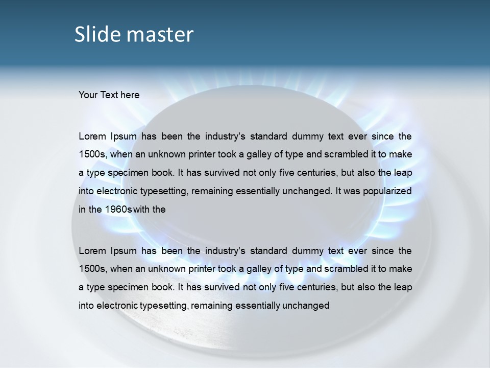 Flammable Burner Energy PowerPoint Template