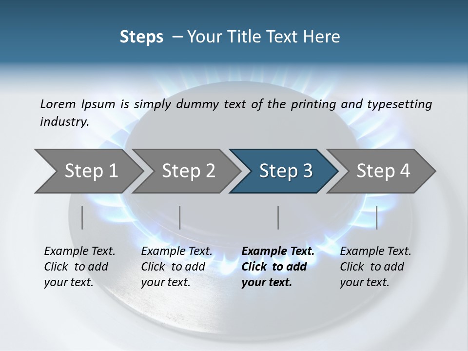 Flammable Burner Energy PowerPoint Template