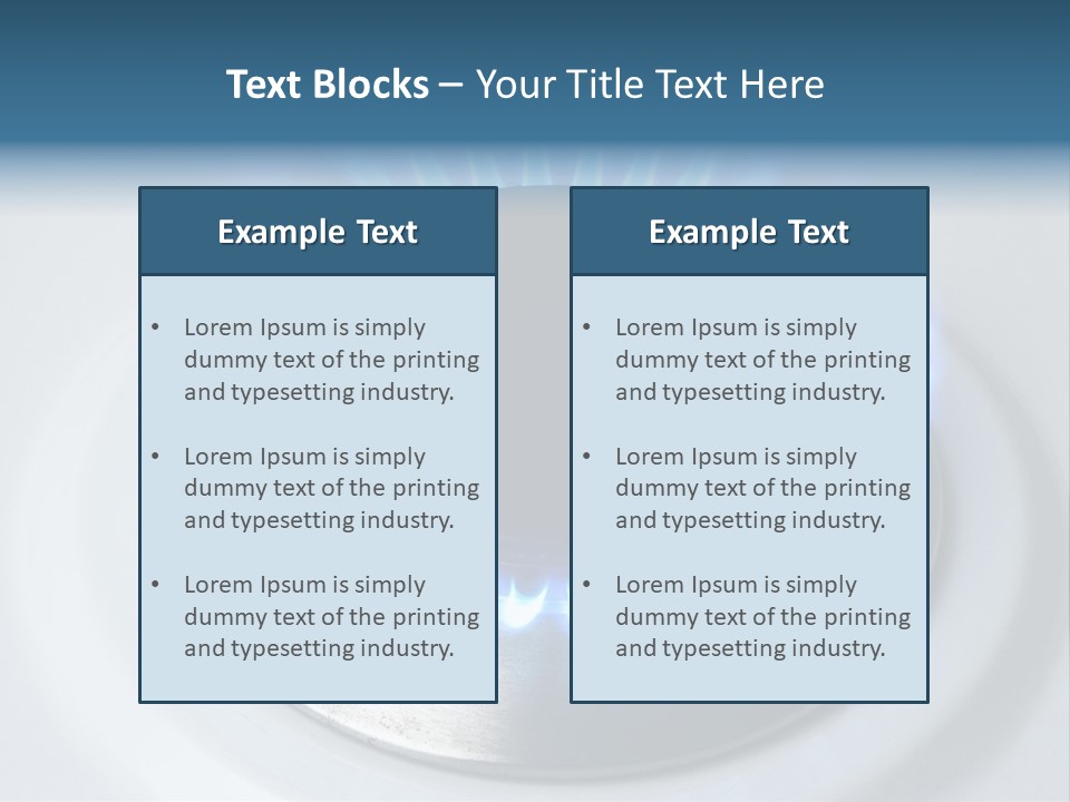 Flammable Burner Energy PowerPoint Template