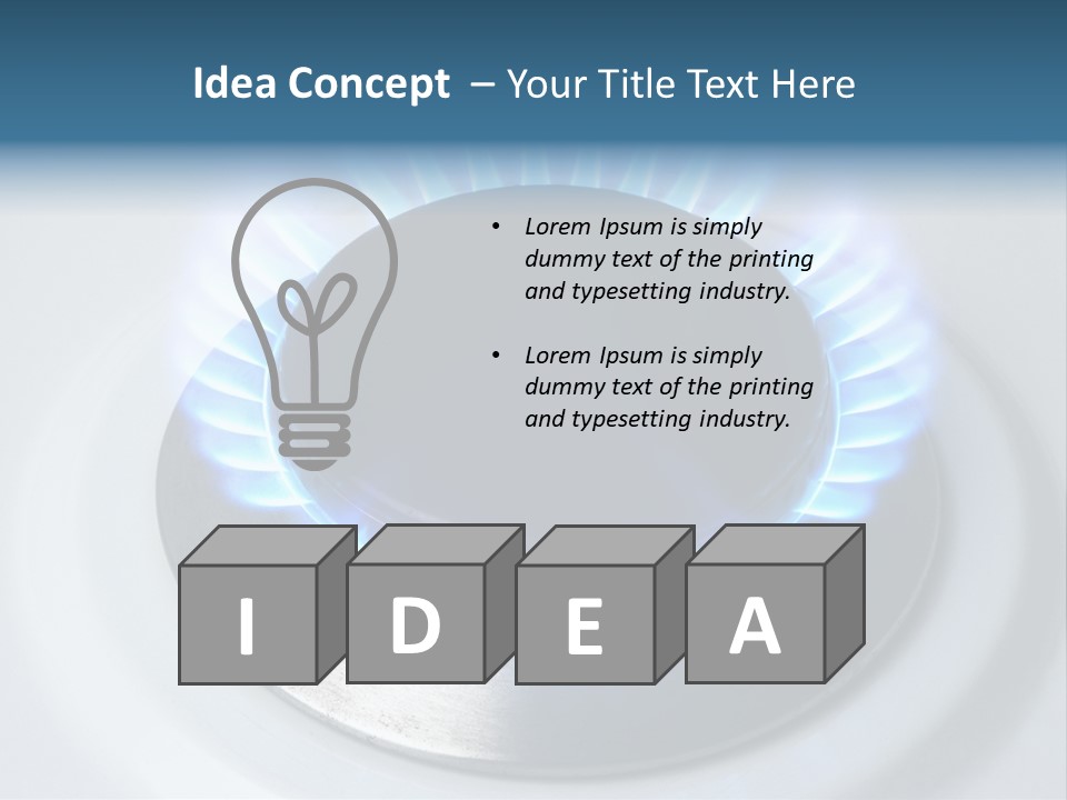 Flammable Burner Energy PowerPoint Template