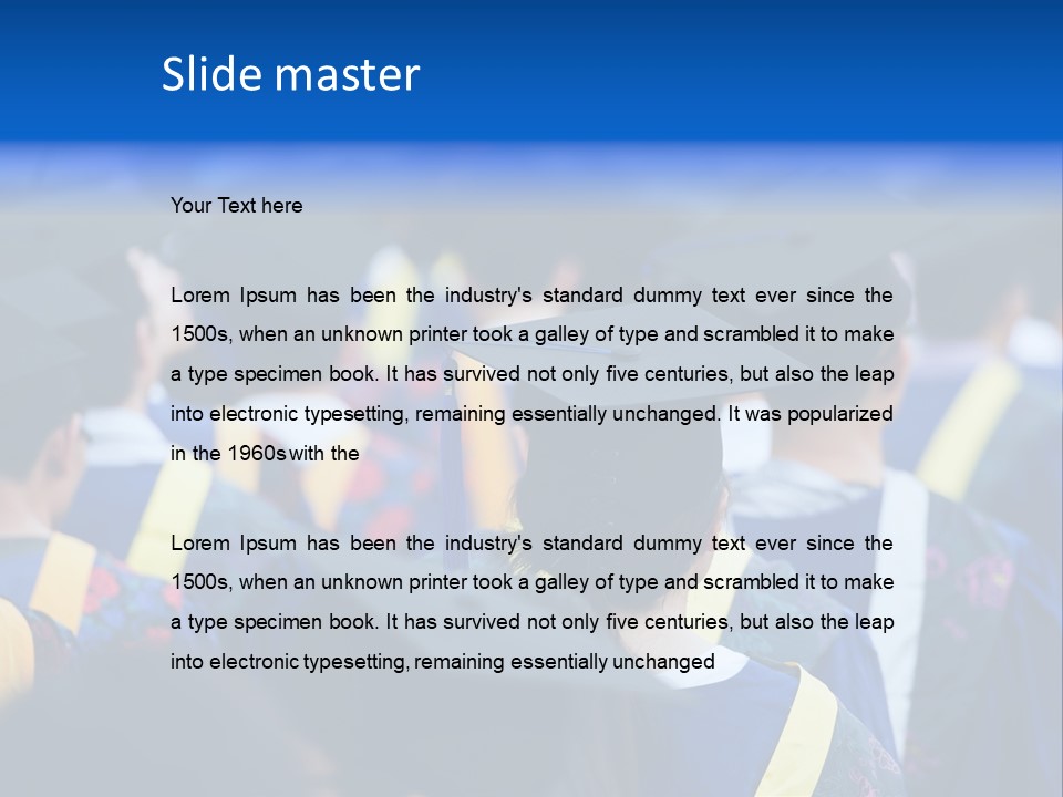 Male Gown Listen PowerPoint Template