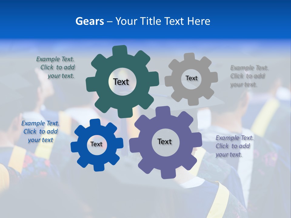 Male Gown Listen PowerPoint Template