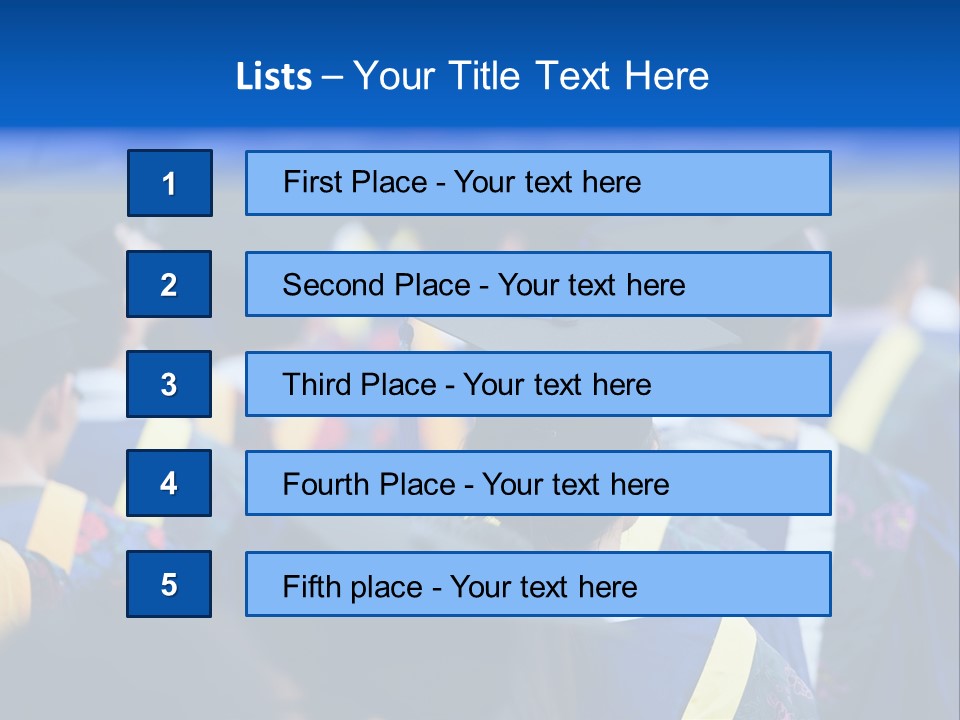 Male Gown Listen PowerPoint Template