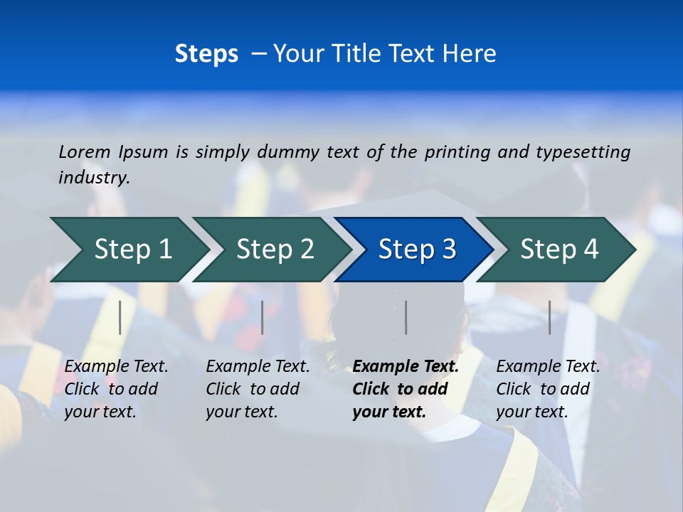 Male Gown Listen PowerPoint Template