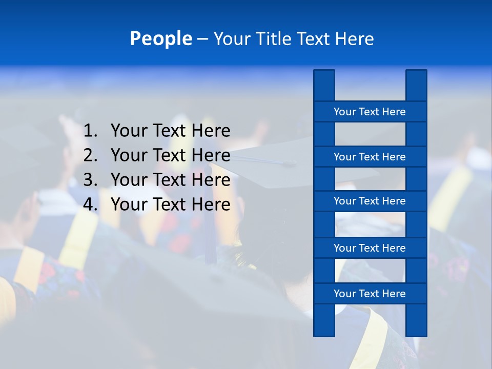 Male Gown Listen PowerPoint Template