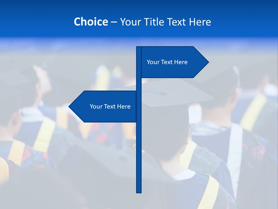 Male Gown Listen PowerPoint Template