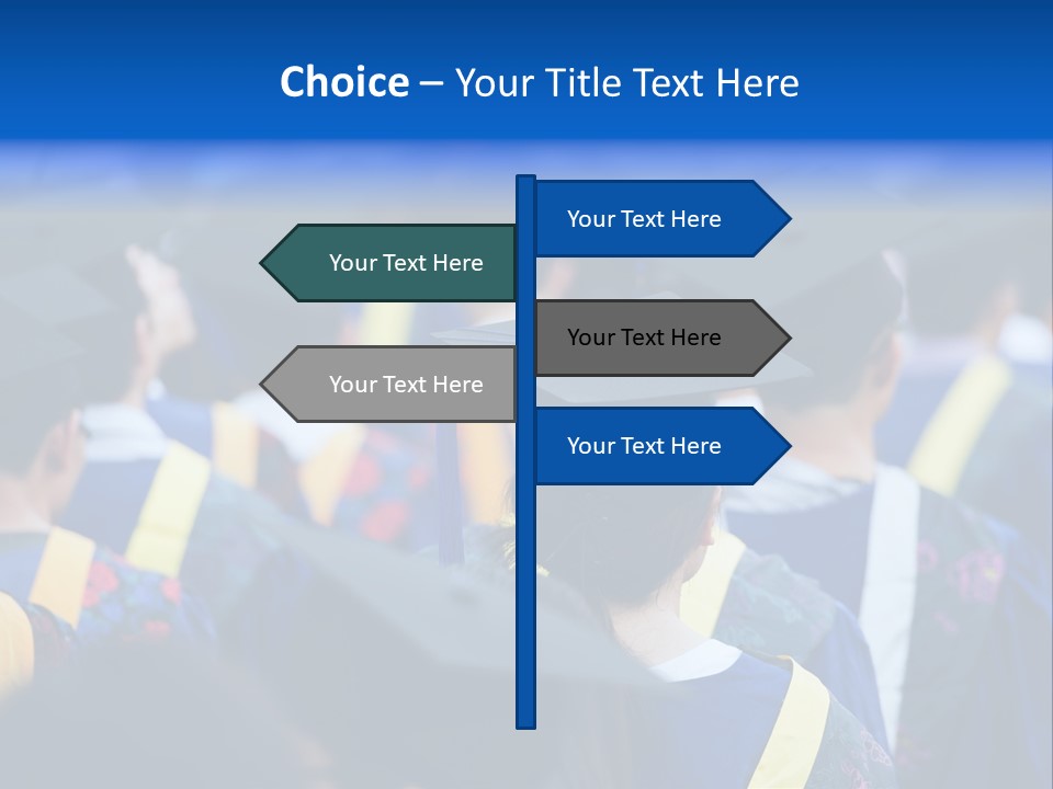 Male Gown Listen PowerPoint Template