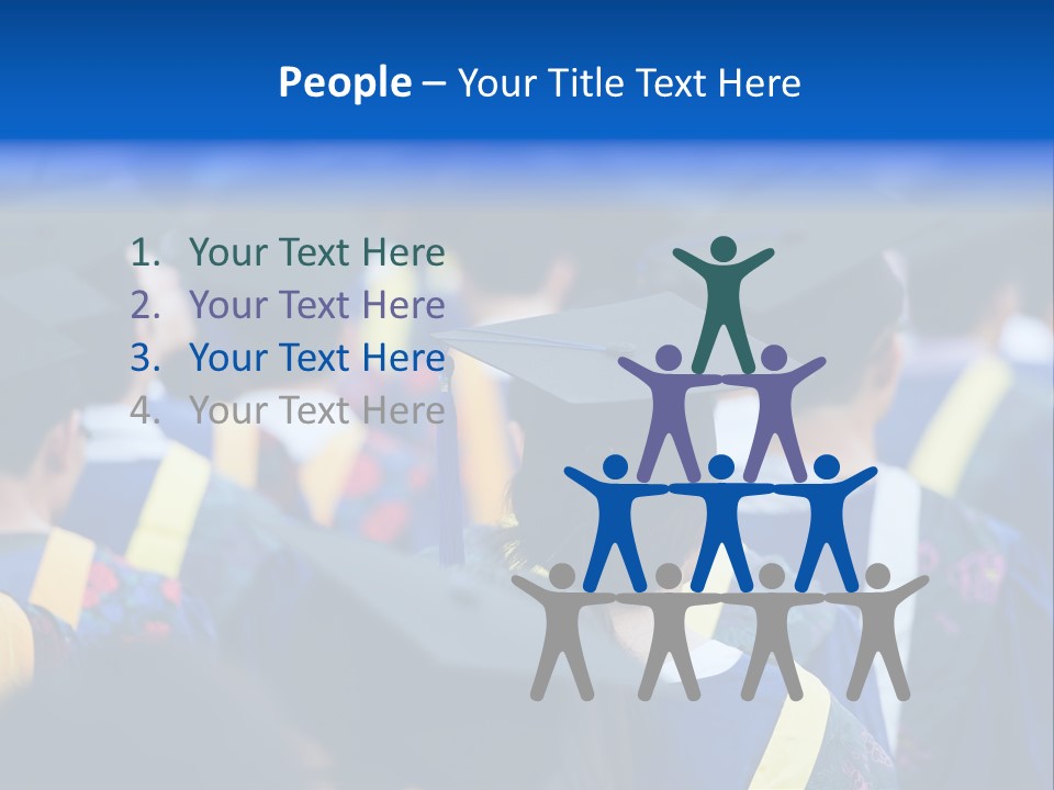 Male Gown Listen PowerPoint Template